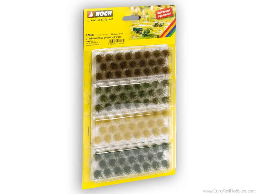 Noch 07009 Grass Tufts, muted colours, 104 pieces, 6 mm