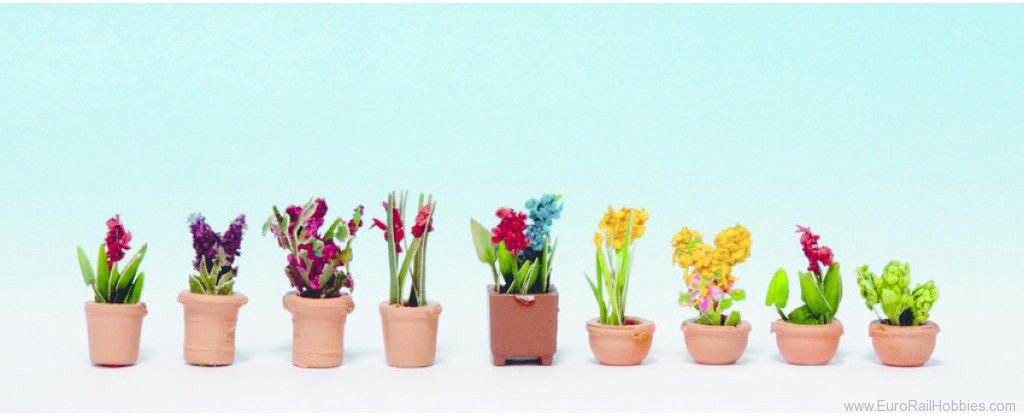 Noch 14080 Ornamental Plants in Flower Pots 9 pieces
