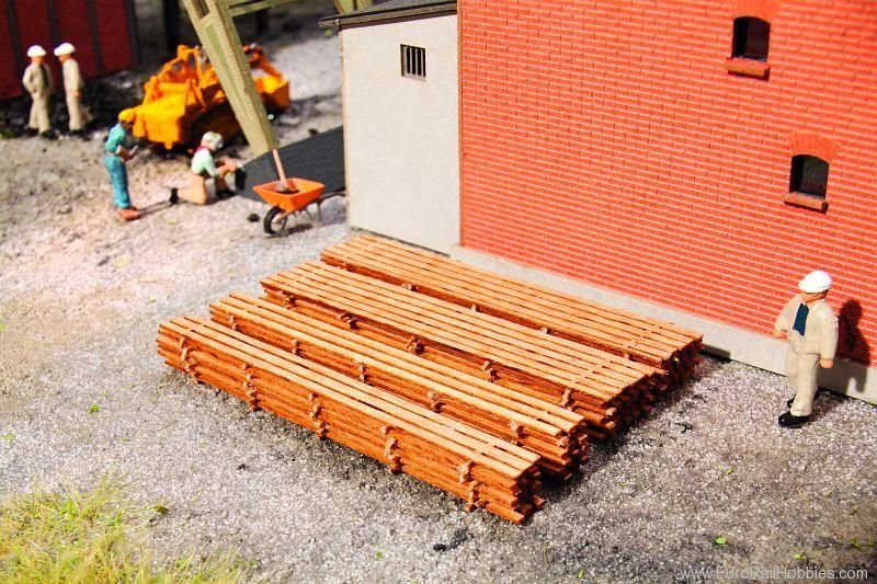 Noch 14212 Piles of planks, 6,5 cm each, 4 pcs., laser-c