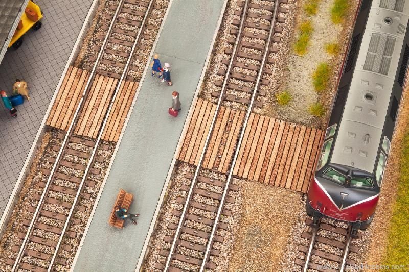 Noch 14422 Level Crossing, 8,6x2,9 cm, laser-cut minis