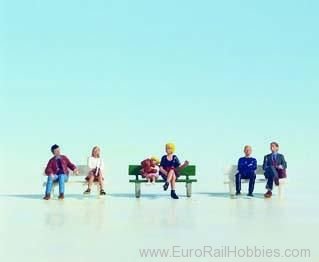 Noch 15530 Sitting People, 6 figures with 1 banc