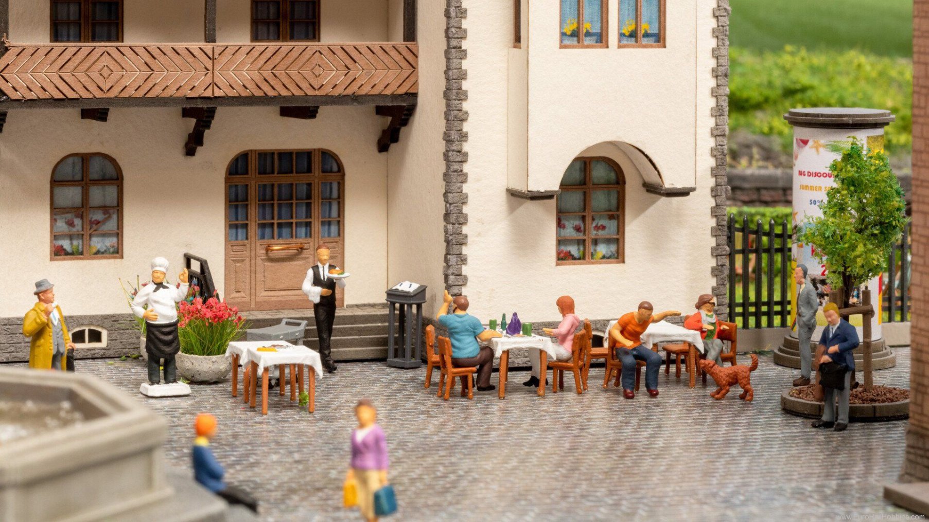 Noch 16246 Themed Figures Set Restaurant