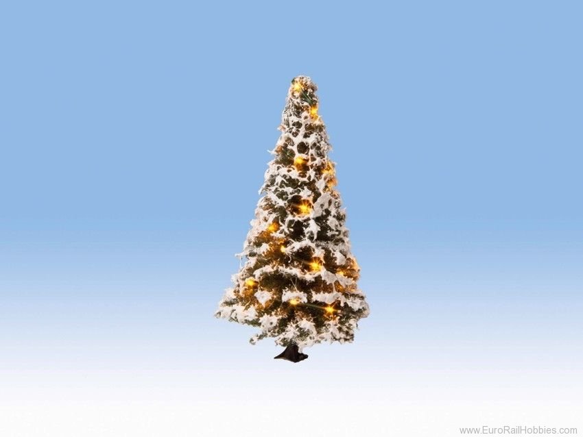 Noch 22120 Illuminated Christmas Tree with 20 LEDs, snow