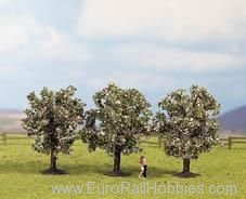 Noch 25112 Fruit Trees, Pink, 3 pcs., 3,2 in. / 8 cm