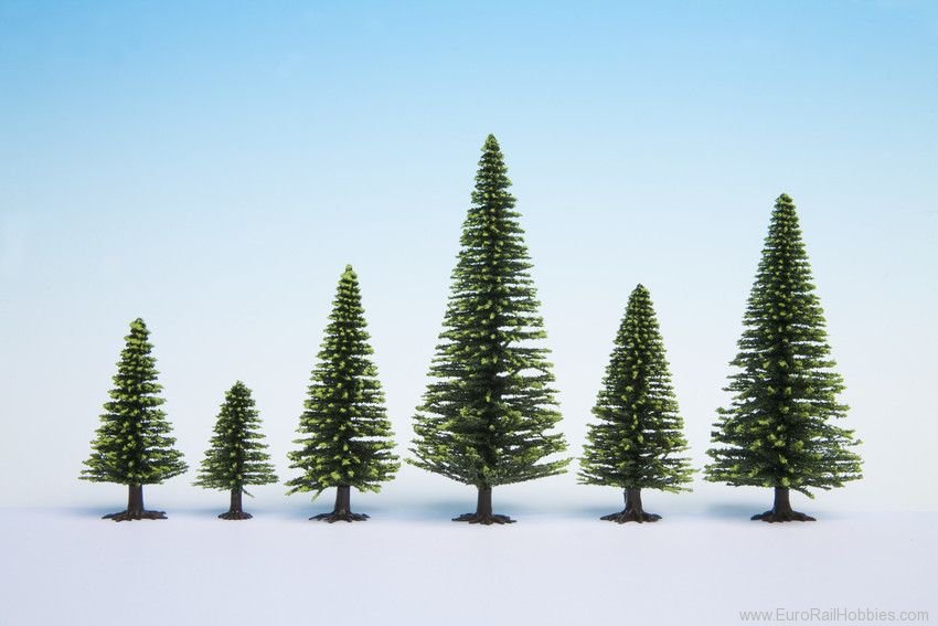 Noch 26825 Model Spruce Trees, 25 pcs., 5 - 14 cm high