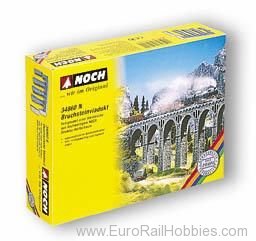 Noch 34860 Quarrystone Viaduct, 19,8 x 2,6 x 13,6 cm