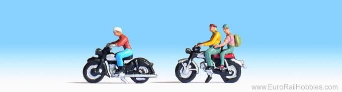 Noch 36904 Motorcyclists, 3 figures + 2 motorcycles