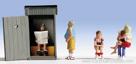 Noch 45560 Toilet Stories, 5 figures + accessories