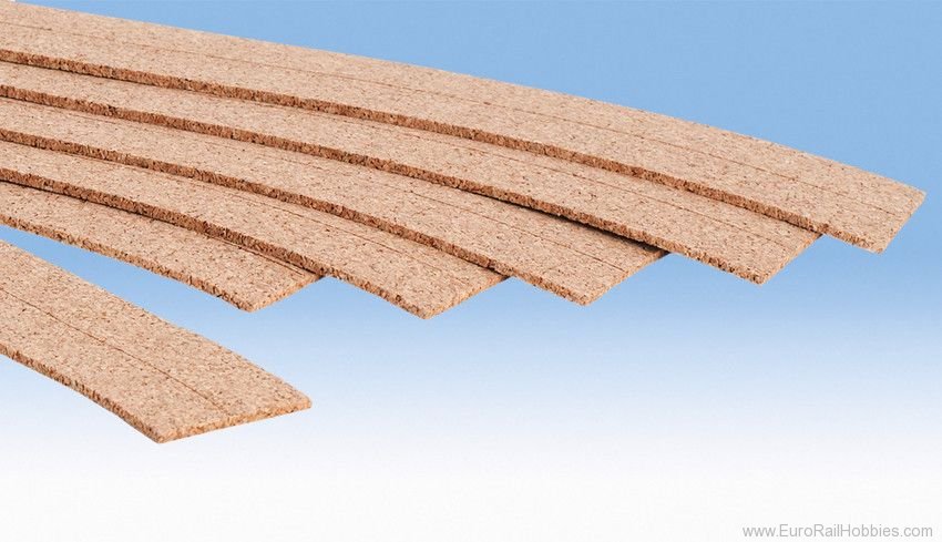 Noch 50410 HO Cork Roadbed, 6 Pcs