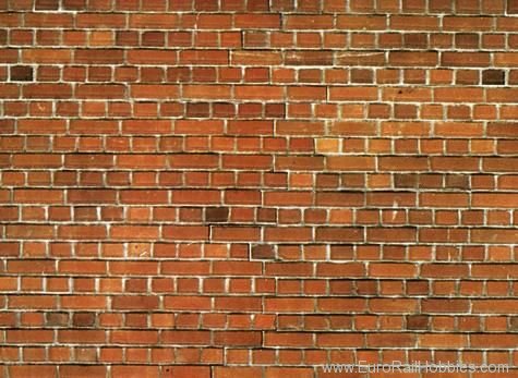 Noch 57730 Red Brick Wall, 64 x 15 cm