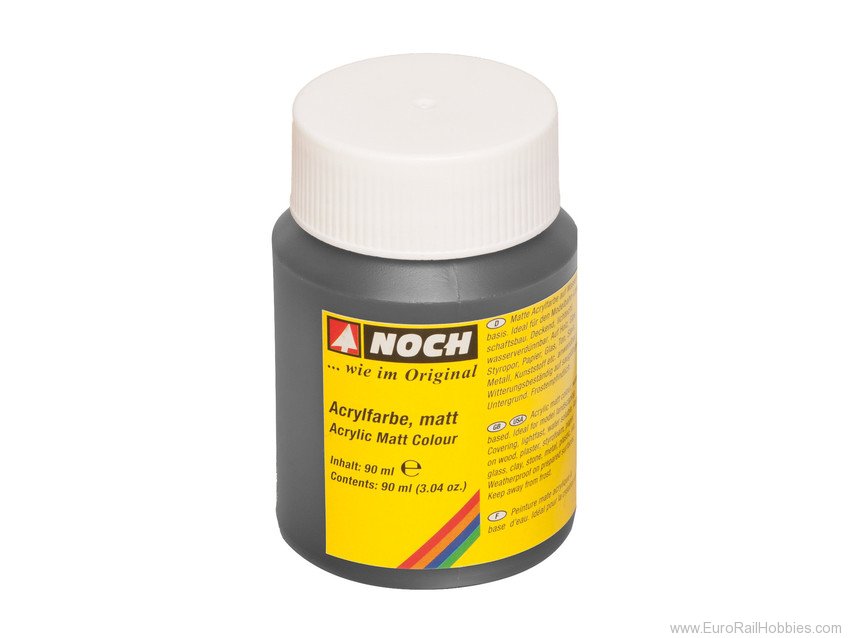 Noch 61197 Acrylic Color Black, matt 90 ml