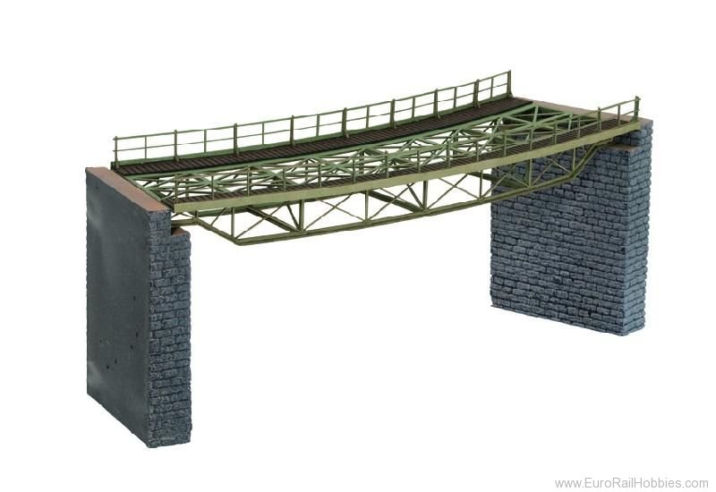 Noch 67026 Bridge Deck curved R2, 437 mm, incl. bridge h