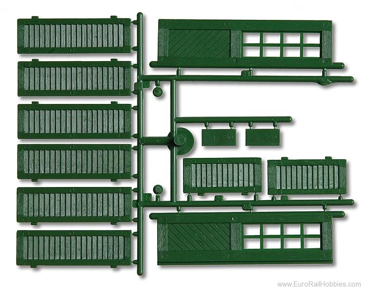 Pola 333112 Shutters and doors, green 