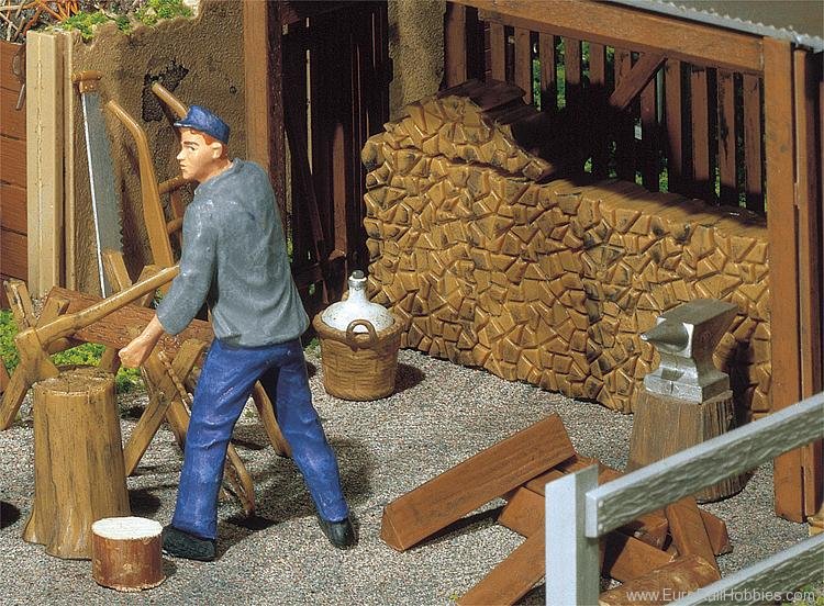 Pola 333213 Pile of wood, tools