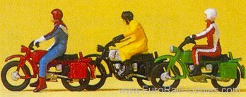 Preiser 10081 Motorcyclists Hercules