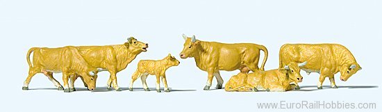 Preiser 10147 Cows, light brown