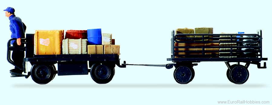 Preiser 10256 DB Electric Vehicle hauling Load and Driver