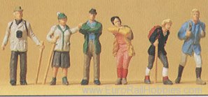 Preiser 10290 Wanderers-hikers 