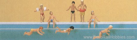 Preiser 10307 Children at the pool 