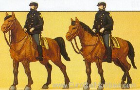 Preiser 10397 Police and Firefighters -- US Mounted Police 