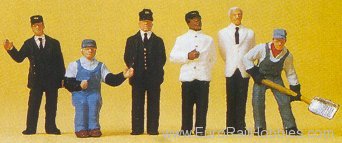 Preiser 10452 US Railroad Personnel -- Transition-Era Passe
