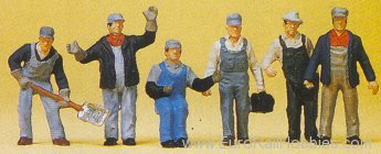 Preiser 10453 US Railroad Personnel -- Transition-Era Freig