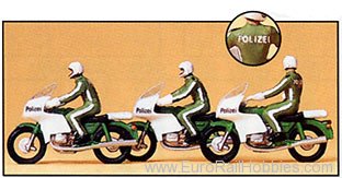 Preiser 10489 Police Officers on Motorcycles