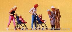 Preiser 10493 Children in Baby Carriages