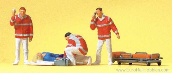 Preiser 10543 Paramedics and Injured Person