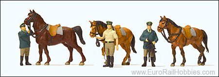 Preiser 10583 Standing German Policeman with horses