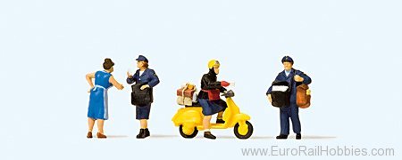 Preiser 10610 German Federal Post, Motor scooter