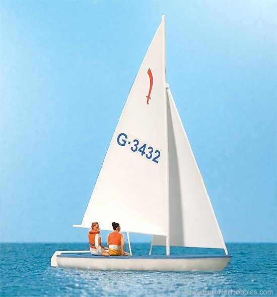 Preiser 10676 Sailors (1). Sailing boat 'Korsar'