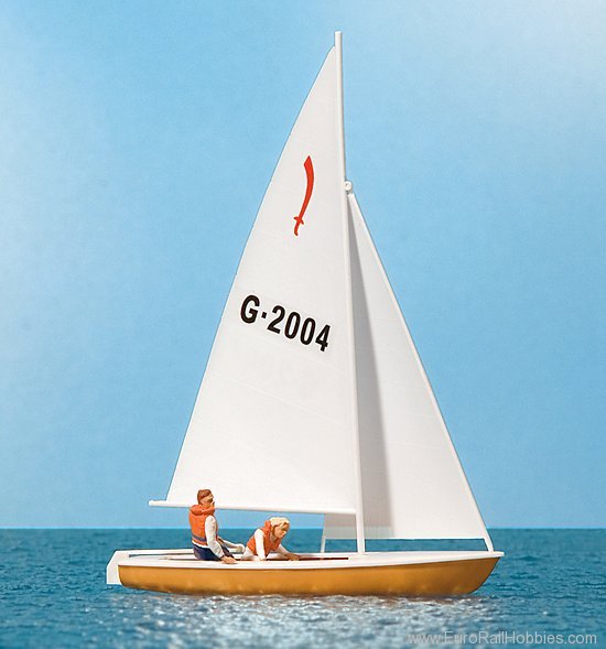 Preiser 10681 Sailors (4). Sailing boat 'Korsar'