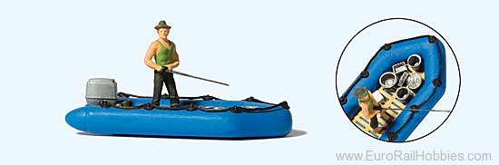 Preiser 10687 Angler in dinghy
