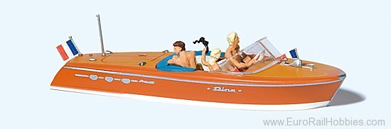 Preiser 10689 Motor-boat Riva Ariston with crew (2)