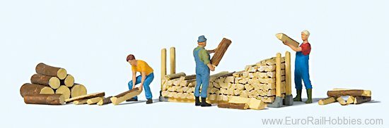 Preiser 10707 Stacking firewood