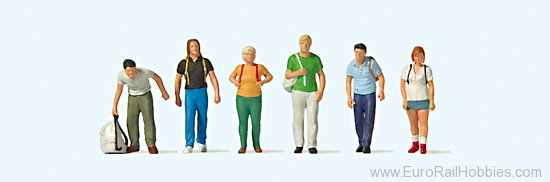 Preiser 10725 Train travellers with rucksack