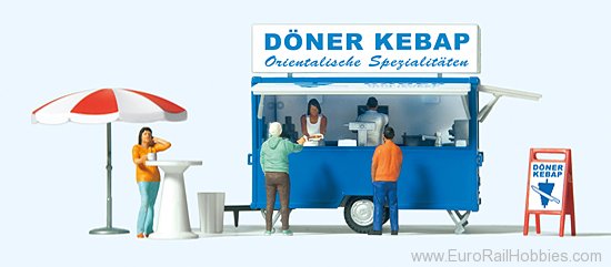 Preiser 10747 Sales stand Â»KebabsÂ«