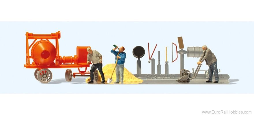 Preiser 10778 Construction worker. Accesories