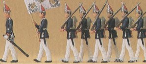 Preiser 12188 1800 guards/officer march 