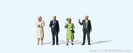 Preiser 13407 Queen Elizabeth II Memorial Set - Queen, Prin