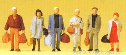 Preiser 14070 Walking railway - travellers