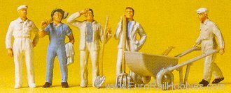 Preiser 14144 People Working -- Workmen w/Accessories 