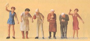 Preiser 14148 People Working -- Figures Standing At Window 