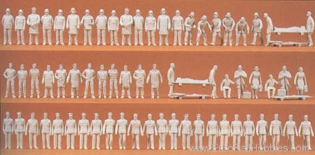 Preiser 16339 Unpainted figures 60