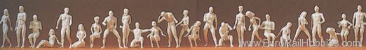 Preiser 16400 Unpainted Figure Sets -- Adam & Eve Combinato