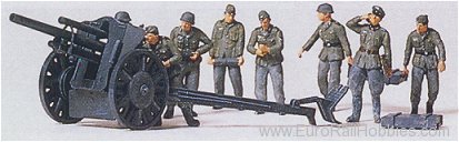 Preiser 16514 105mm Gun with Crew 