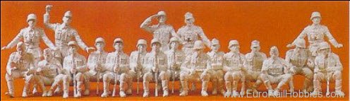 Preiser 16520 Unpainted Figure Sets -- German SdKfz 251/1 S