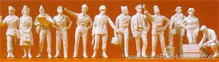 Preiser 16521 Unpainted Figure Sets -- US Air Force Standin