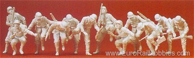 Preiser 16528 Military German WWII (Unpainted) -- Armored I